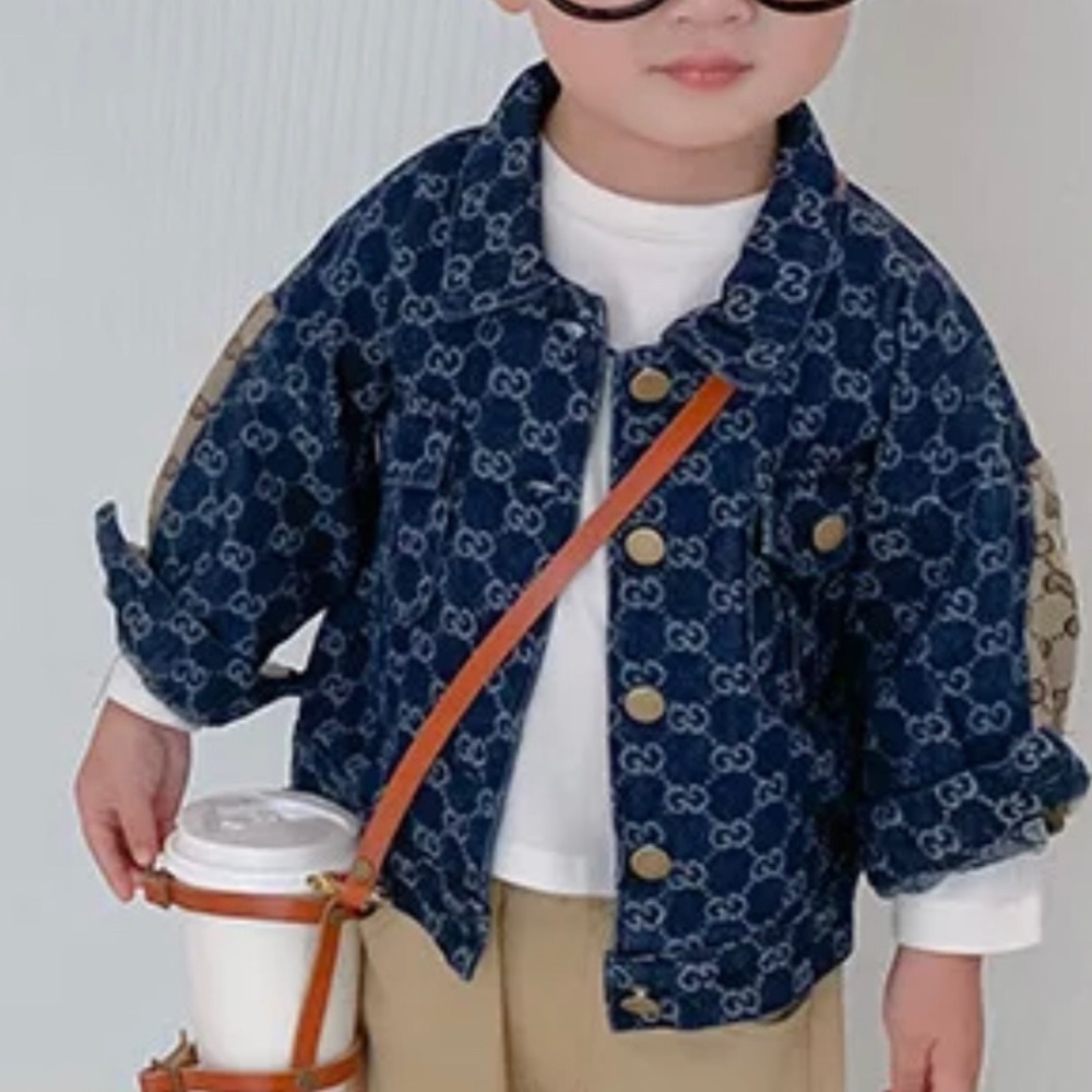 Blue denim kids inspired jacket